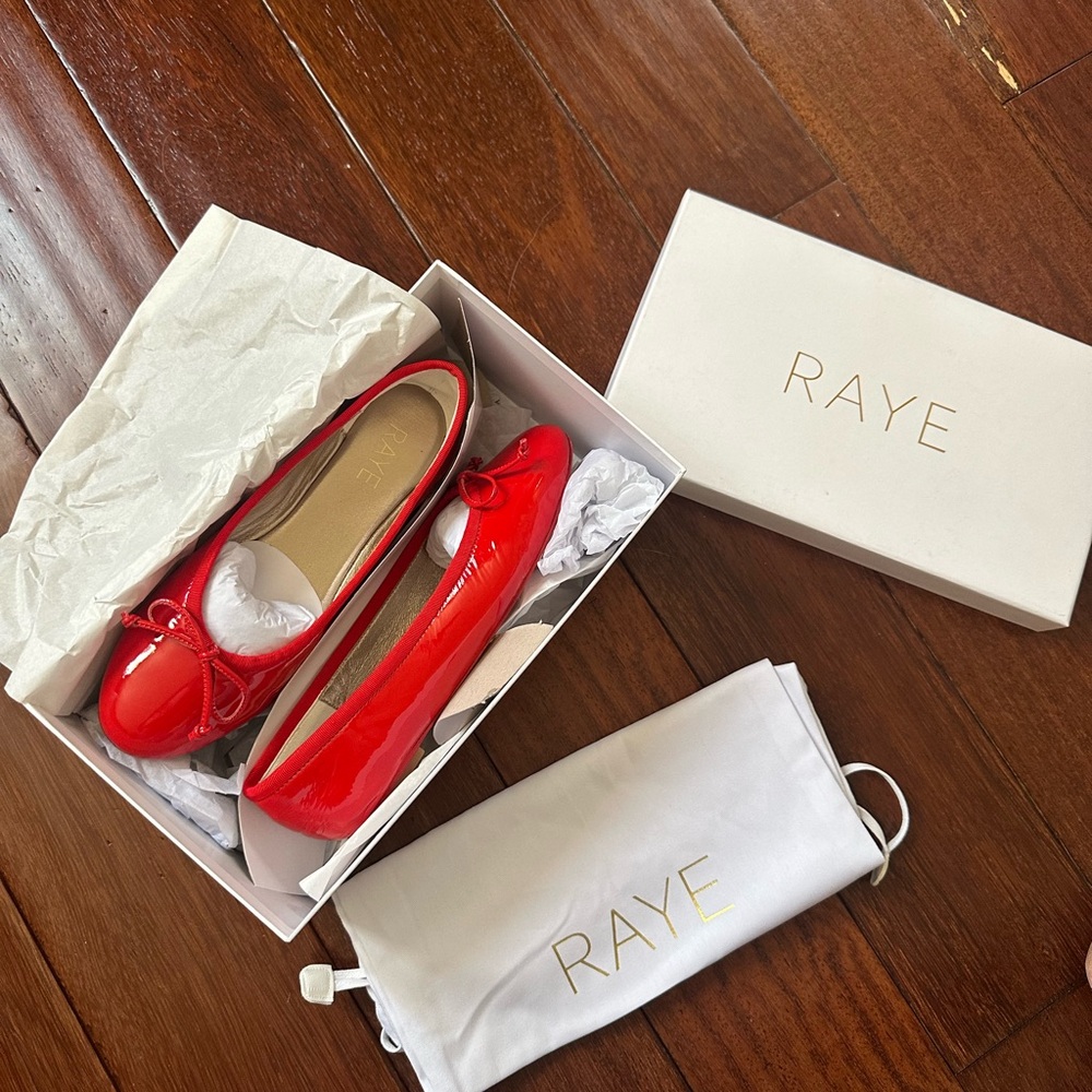 REVOLVE - RAYE Red Ballet Flats